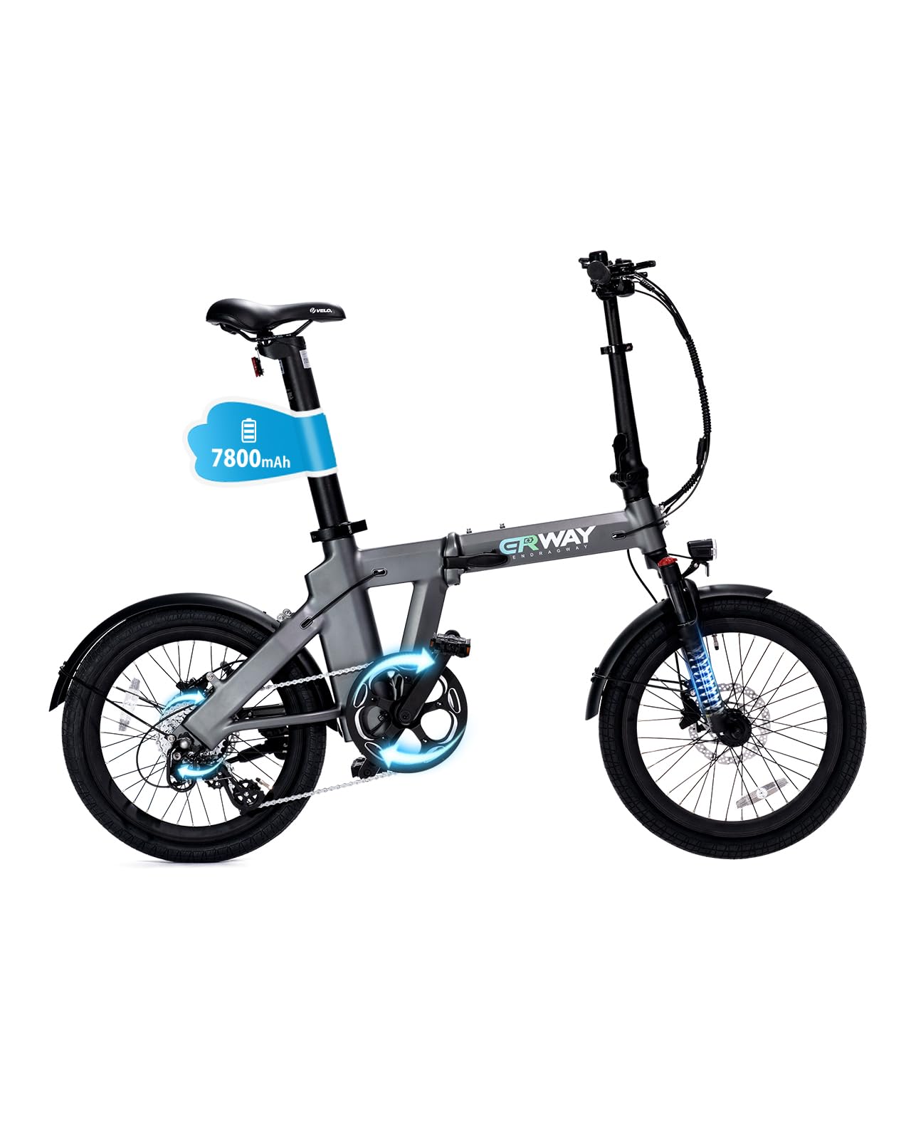 Amazon | ERWAY 電動自転車 折りたたみ 20インチ 電動アシスト