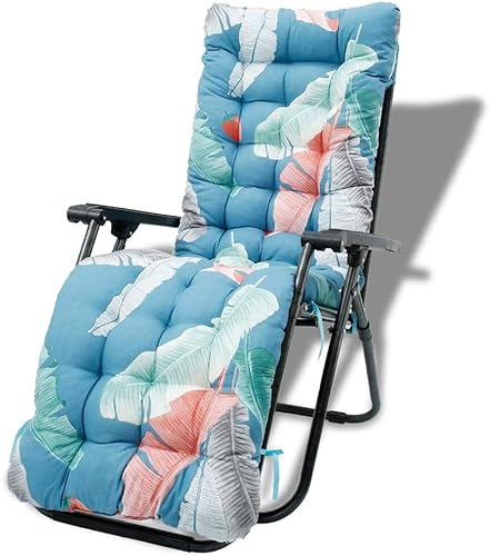 Srutirbo Cojín para silla de patio de 67 pulgadas, para interiores y exteriores, con estampado floral, repuesto con lazos, cojín antideslizante para