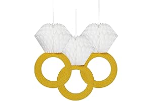 TTSAM Bachelorette Party Decorations: Exquiset Gold Honeycomb Decorations