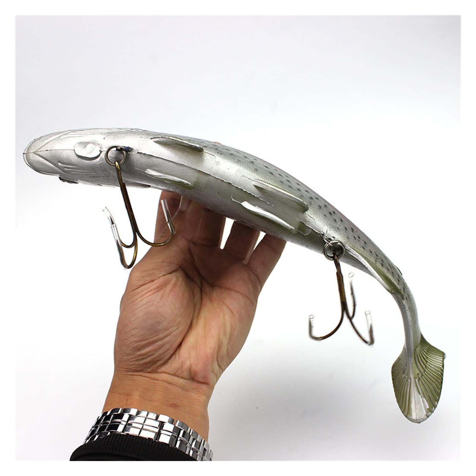 XILILHC 1 Pz 20 Cm/30 Cm Pesca in Mare di Grandi Dimensioni Simula Un Richiamo Morbido | Esche artificiali Crank Bait