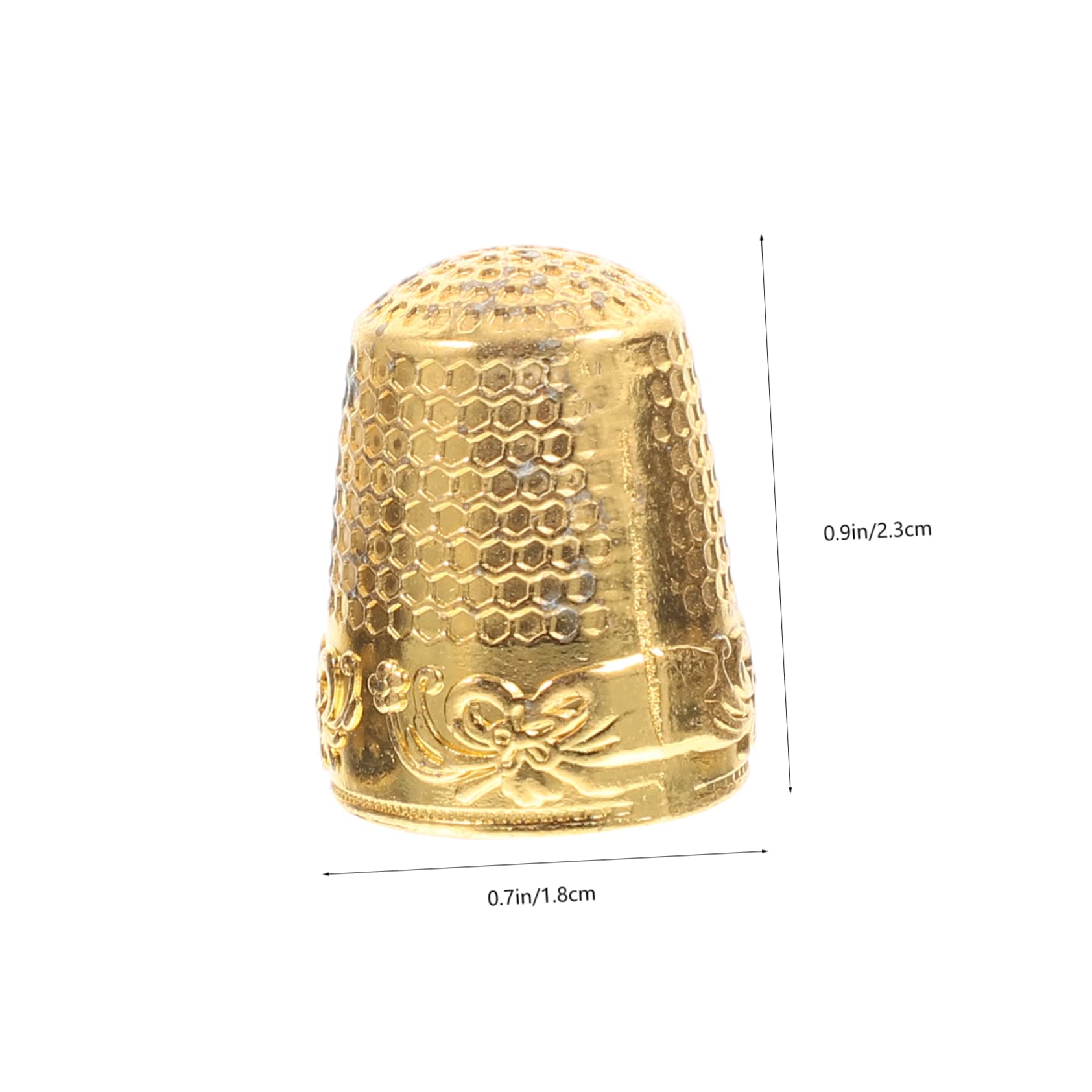 Housoutil 8Pcs Copper Sewing Thimbles Convenient Finger Protectors for Sewing and Embroidery Durable and Solid Construction for Beginners for Canvas and Repair