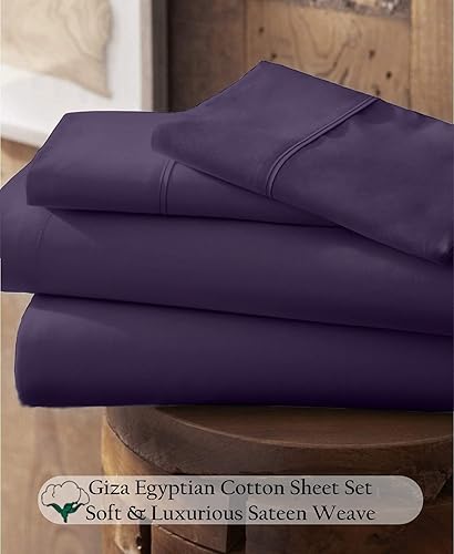 Miniatura 2 de Juego de sábanas de algodón Giza de 1000 hilos para cama ajustable, juego de 5 piezas con 2 sábanas bajeras individuales XL, bolsillos profundos de