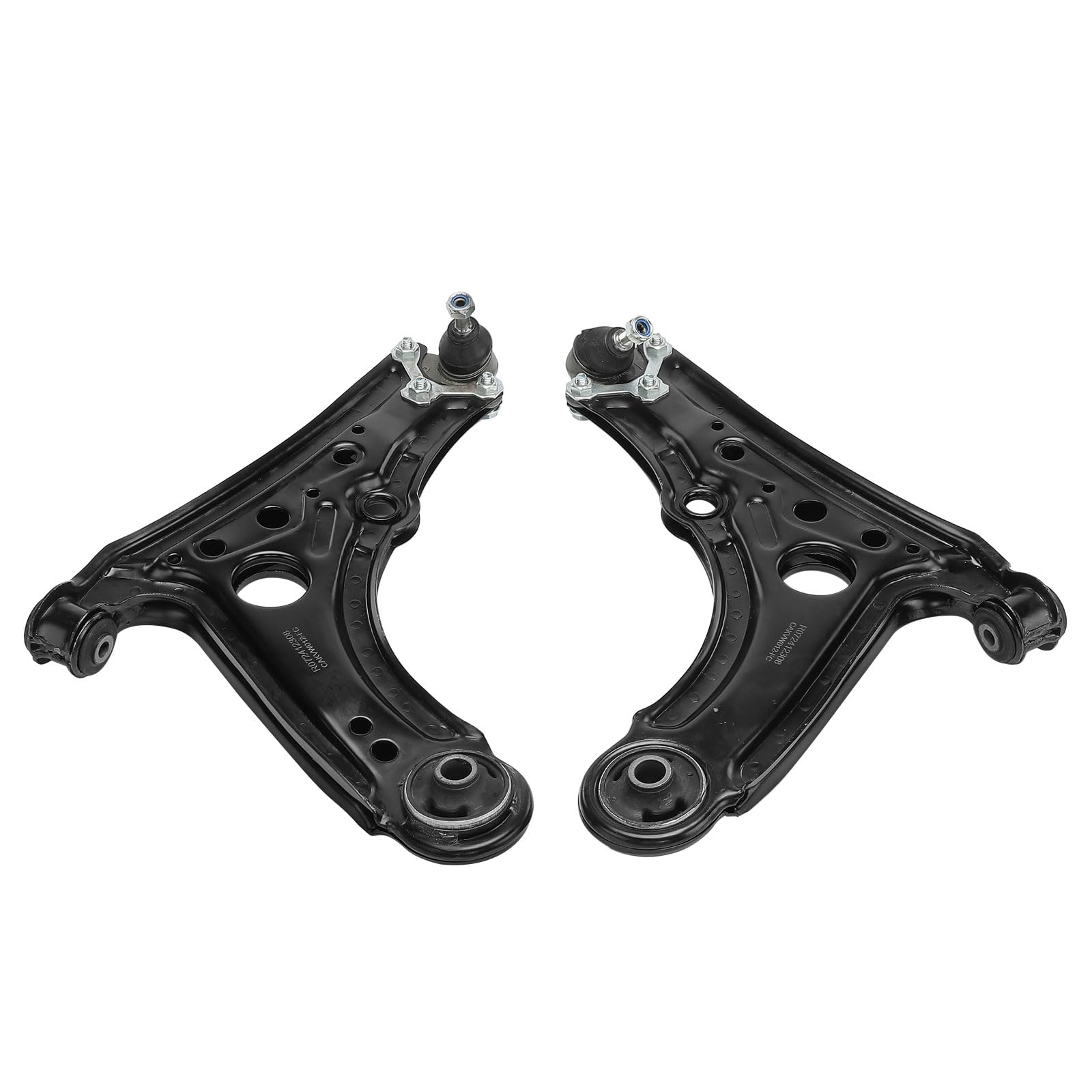 Frankberg 2x Articolazione di supporto + 2x Braccio di controllo Compatibile con L.u.p.o 6E1 6X1 Polo 6N2 Arosa 6H1 Replace# 6N0407151B