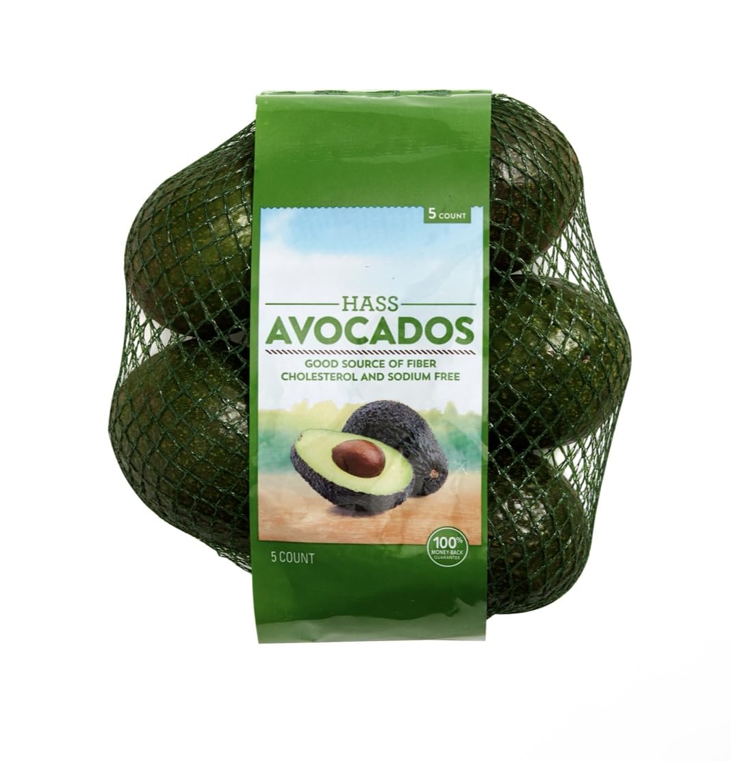 Fresh Farms Hass Avocados, 5 ct - Heart-Healthy Fats, 20 Vitamins & Minerals for Salads, Smoothies & Snacks