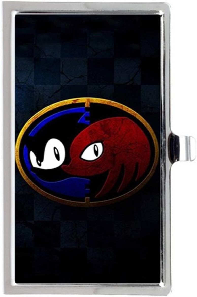 Sonic And Knuckles Custom Personalized Printed Stainless Steel Business Card Case