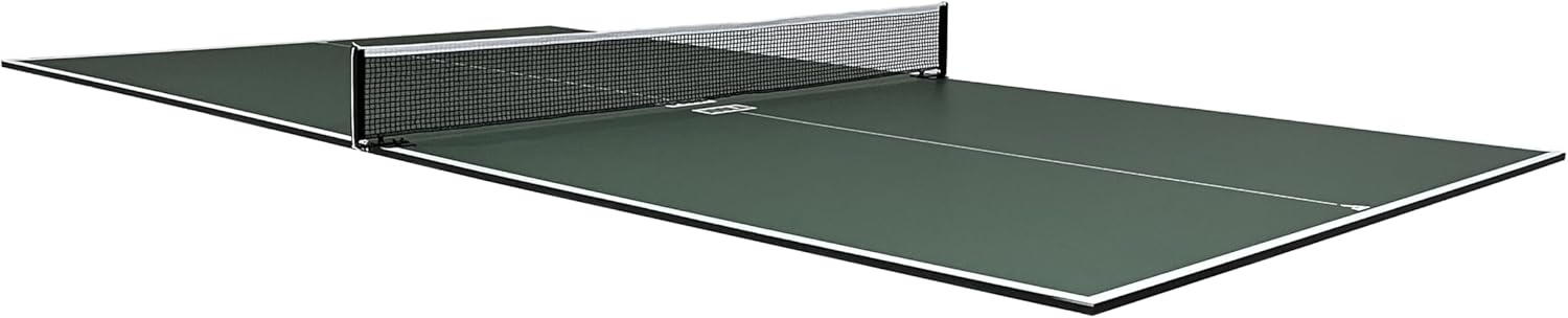 JOOLA Ping Pong Conversion Top with Net Set for Billiard and Pool Tables - Regulation Top Converts Billiards into Ping Pong Table - Includes Foam Padding for Protection - Steel Frame Option