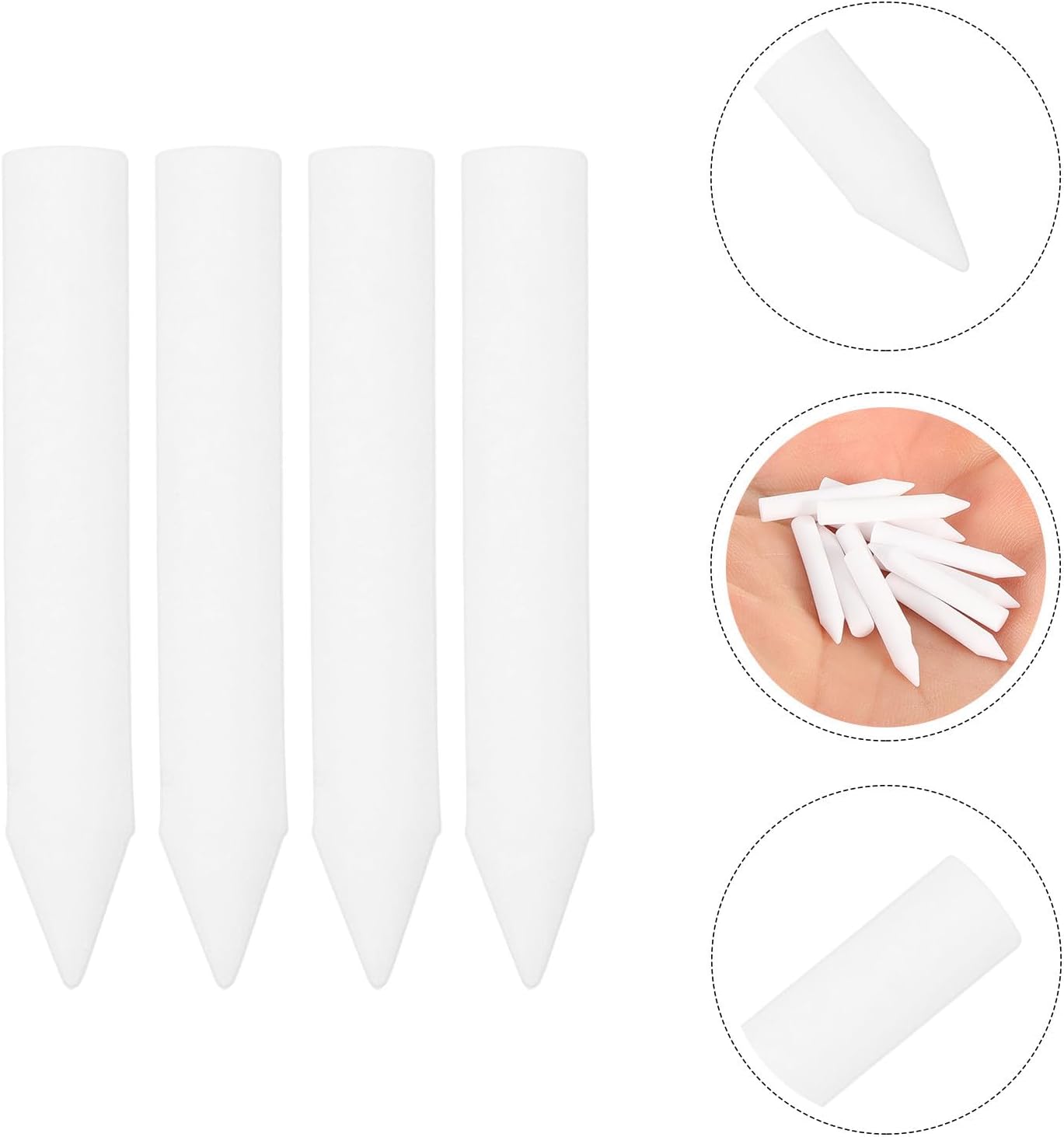 GLSTOY 60pcs Small Refractory Support Nails Pottery Kiln Nails Ceramic Firing Holder Clay Studs for Kiln Firing Accessories Crafting Tools