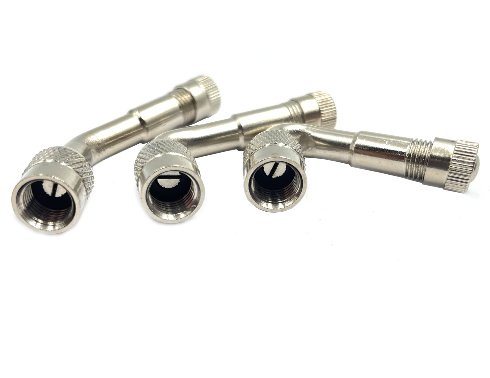 Aracey Lot de 2 rallonges de tige de valve double de 150 mm en métal pour pneus de camion, pneus de camping-car, autocaravane, autocar, pickup, moto, vélo, remorque