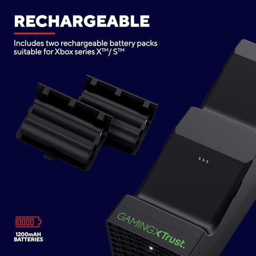 GXT 250 Ricarica Controller Xbox Series X/S, Docking Station e Indicatore di LED Base di Ricarica Controller, Doppia Stazione di Ricarica per Controller - Controller - Immagine 2