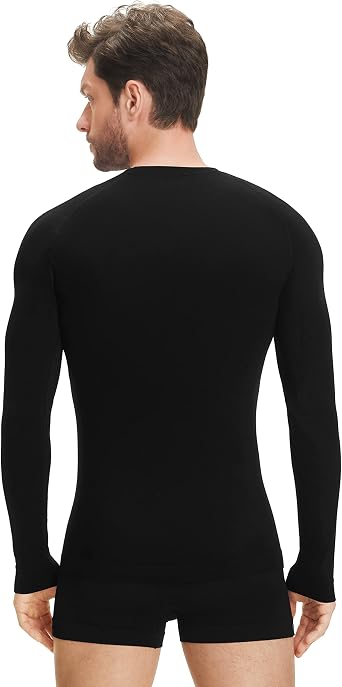 Men Standard Wool Tech Light Long Sleeve, Black (Black 3000), M