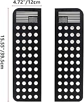 Vista 4 de Adhesivos para ventana de bandera de puerta trasera, cubierta de panel de vidrio de aleación de aluminio para Jeep Wrangler JK JKU 2011-2017