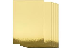 BigOtters Gold Cardstock – Premium Mirror-Finish Cardstock for DIY Crafts, Scrapbooks, and Invites