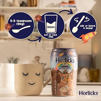 Horlicks Kids Chocoland 270g (Pack of 6) Yummy & Nutritious Chocolate Malted Drink Formulated For Kids | High in Calcium, Zinc, Iron and Vitamin A, B6, B12, C, D, E & Riboflavin