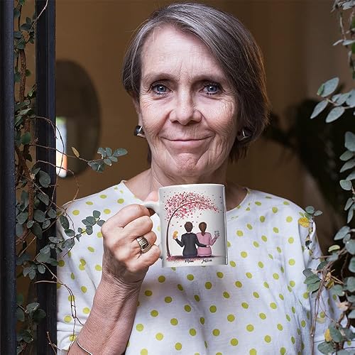Miniatura 4 de Gossby Taza personalizada para mamá  El amor entre madre e hija es para siempre  Regalo personalizado para cumpleaños, día de la madre mamá de hija
