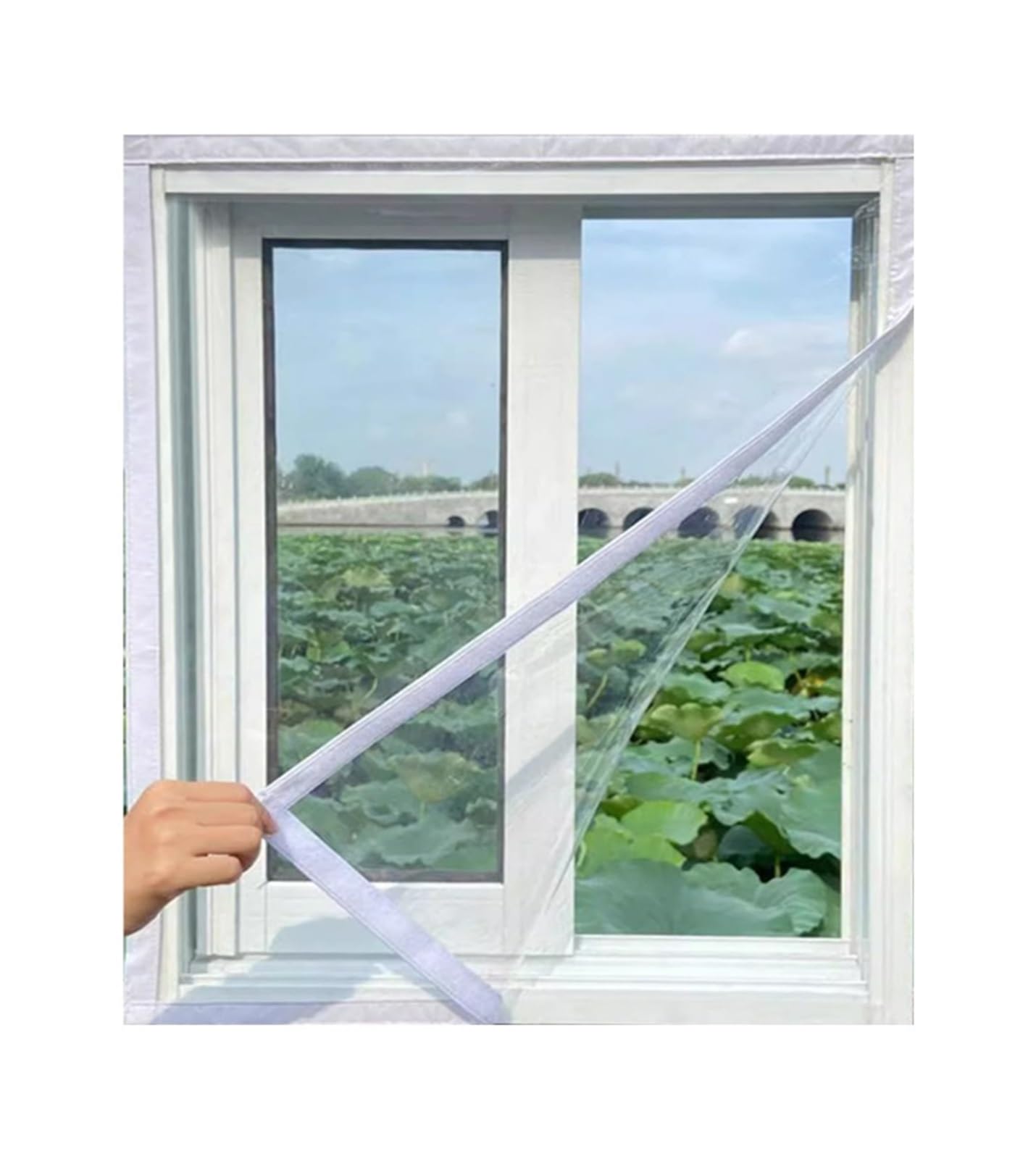 Supkancl Width 60Cm 1Pc Window Windproof Sealing Anti Freezing Moisture-Proof Thickening Double-Layer Cold Insulation Curtain(,Height 180Cm)