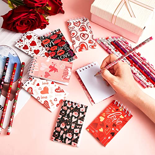 Set de 48 Lápices y Notas Mini San Valentín miniatura 4