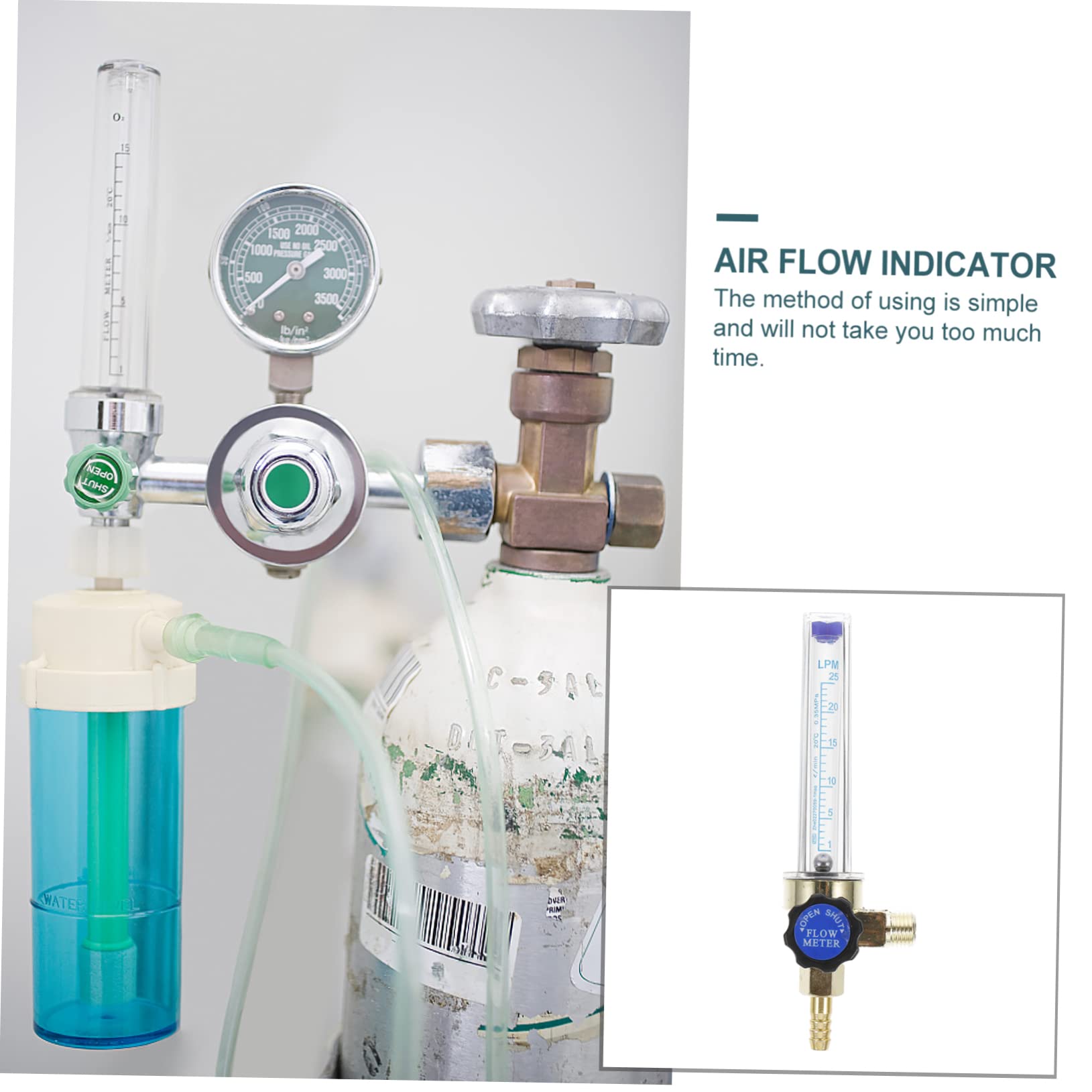 Regolatore Di Flusso Per Azoto E Argon Con Indicatore. Materiale DPI Resistente, Uso Pratico Per Saldatura E Brasatura. - 2