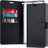 Vista 42 de GOOSPERY Bluemoon - Cartera compatible con iPhone 13 Pro Max, funda de piel sintética de alta calidad, soporte para tarjeta con tapa para teléfono