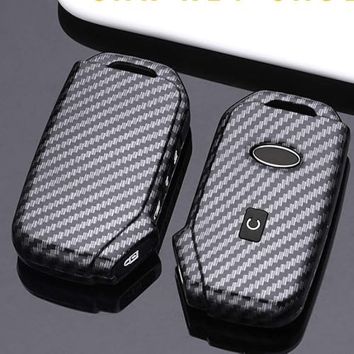 Miniatura 3 de ontto Funda para llavero para Kia Remote Case Holder Carbon Partern, Azul