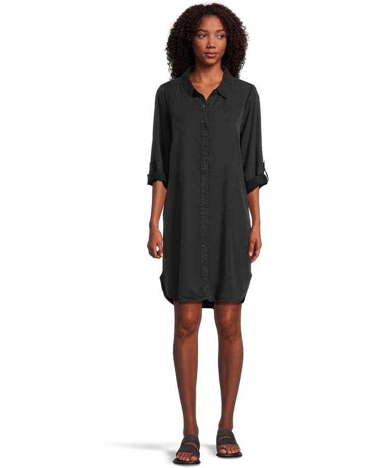 Mod-o-doc Roll-up Long Sleeve Shirt Dress - Main View