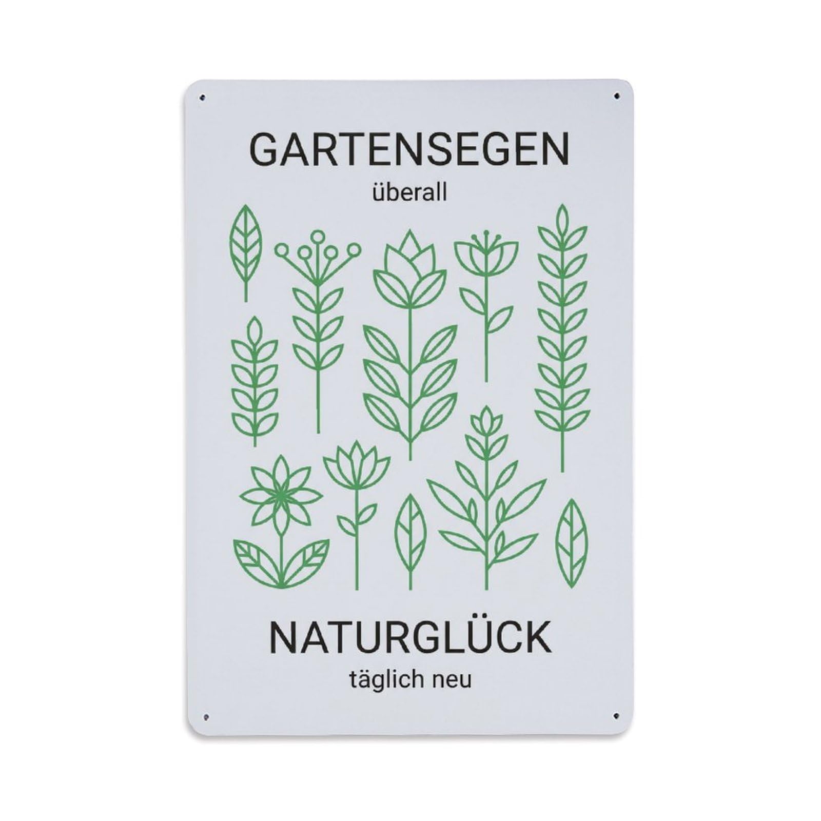 Vintage Funny Garden Blessing Everywhere Rustic Gate Fresh Metal Tin Sign