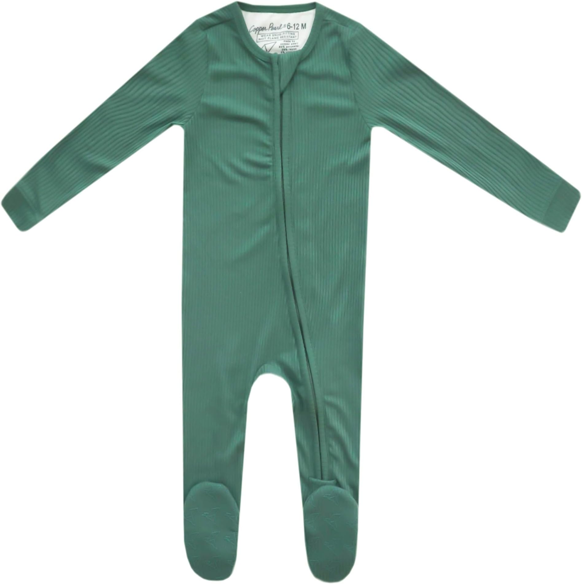 Copper Pearl, Zip-up Footie, Solid2