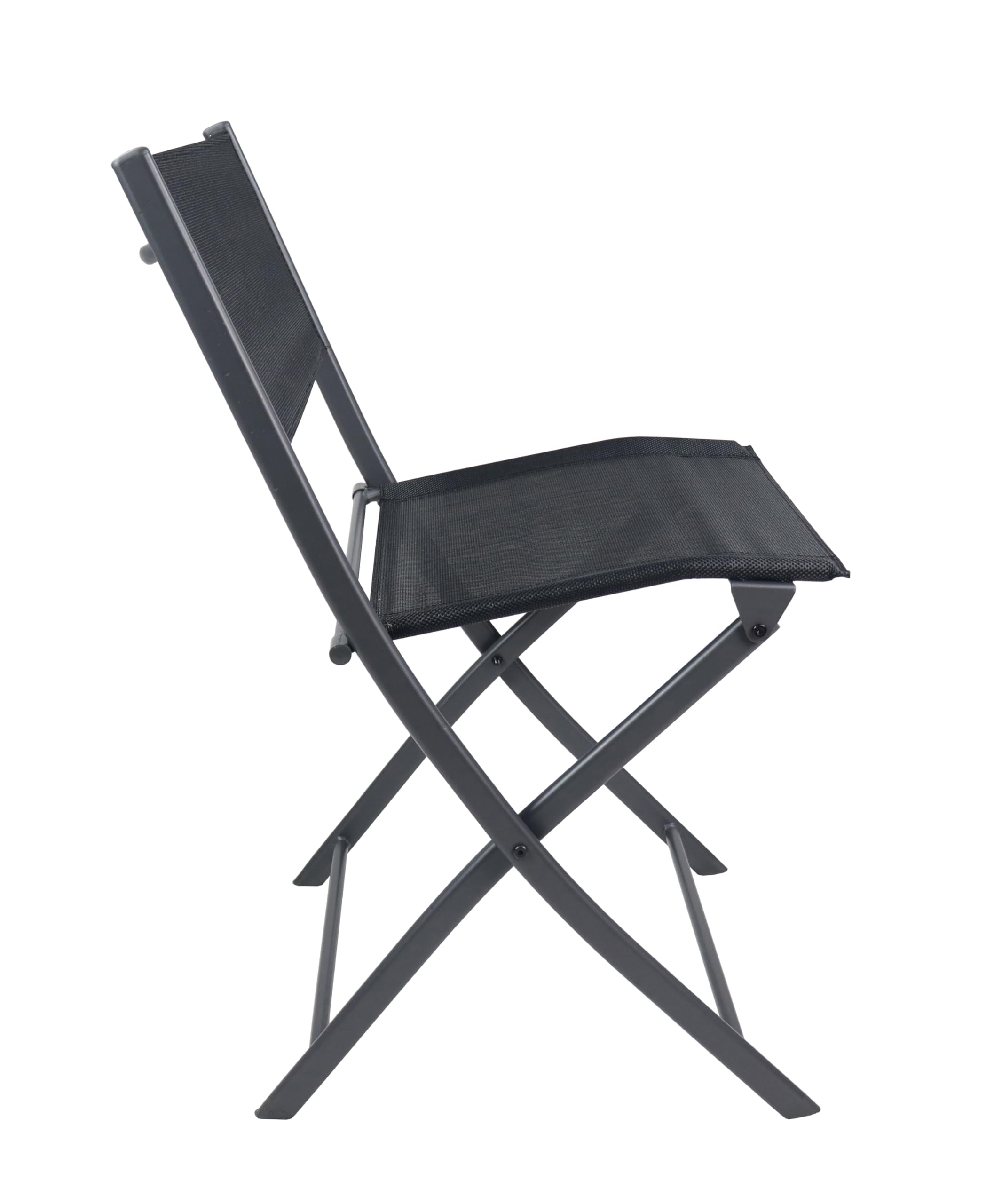 VCM Set de 2 chaises de Balcon Pliantes Chaise de Jardin Pliante Camping Chaise Pliante Sumila Set de 2 chaises de Balcon Pliantes Chaise de Jardin Pliante Camping Chaise Pliante Sumila Noir
