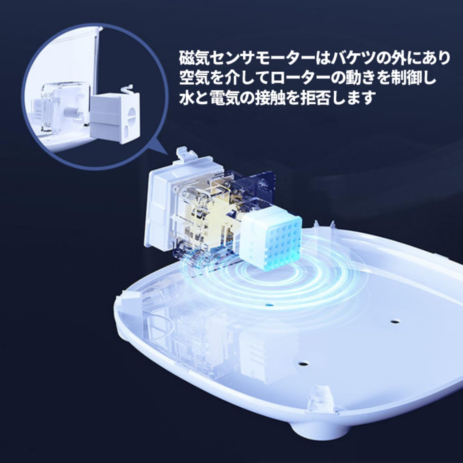 Amazon | Ohrin猫用自動給水器｜ポンプレス磁力給水 静音 20dB 以下