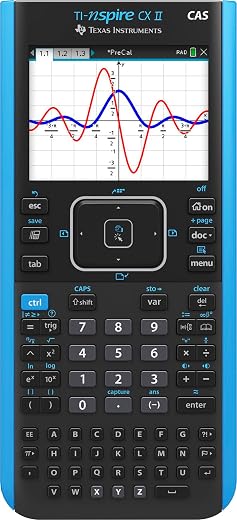 Texas Instruments TI-Nspire CX II CAS Color Graphing Calculator, Black
