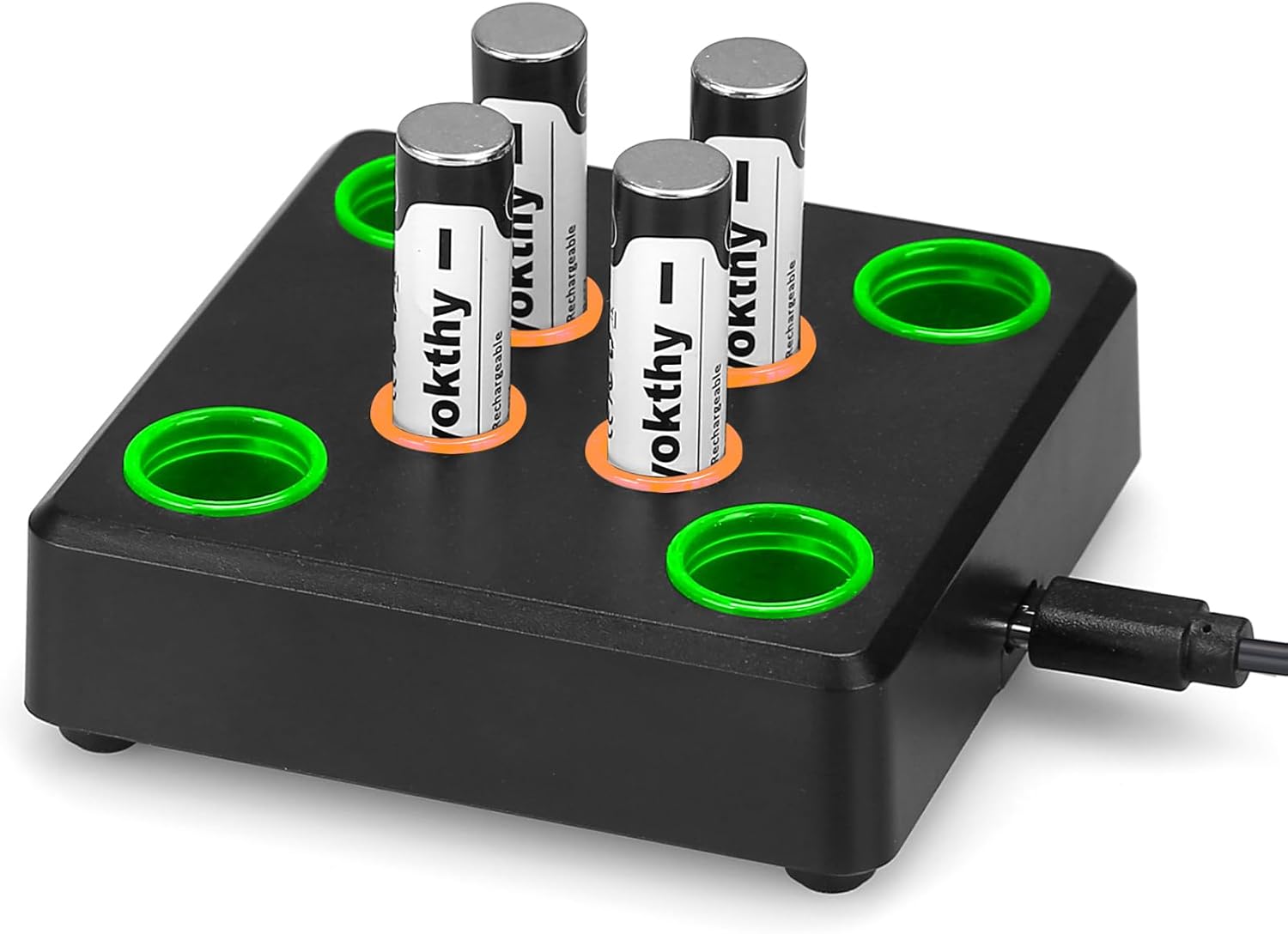 Rechargeable Lithium AAA Batteries with Charger ,1110mWh 4