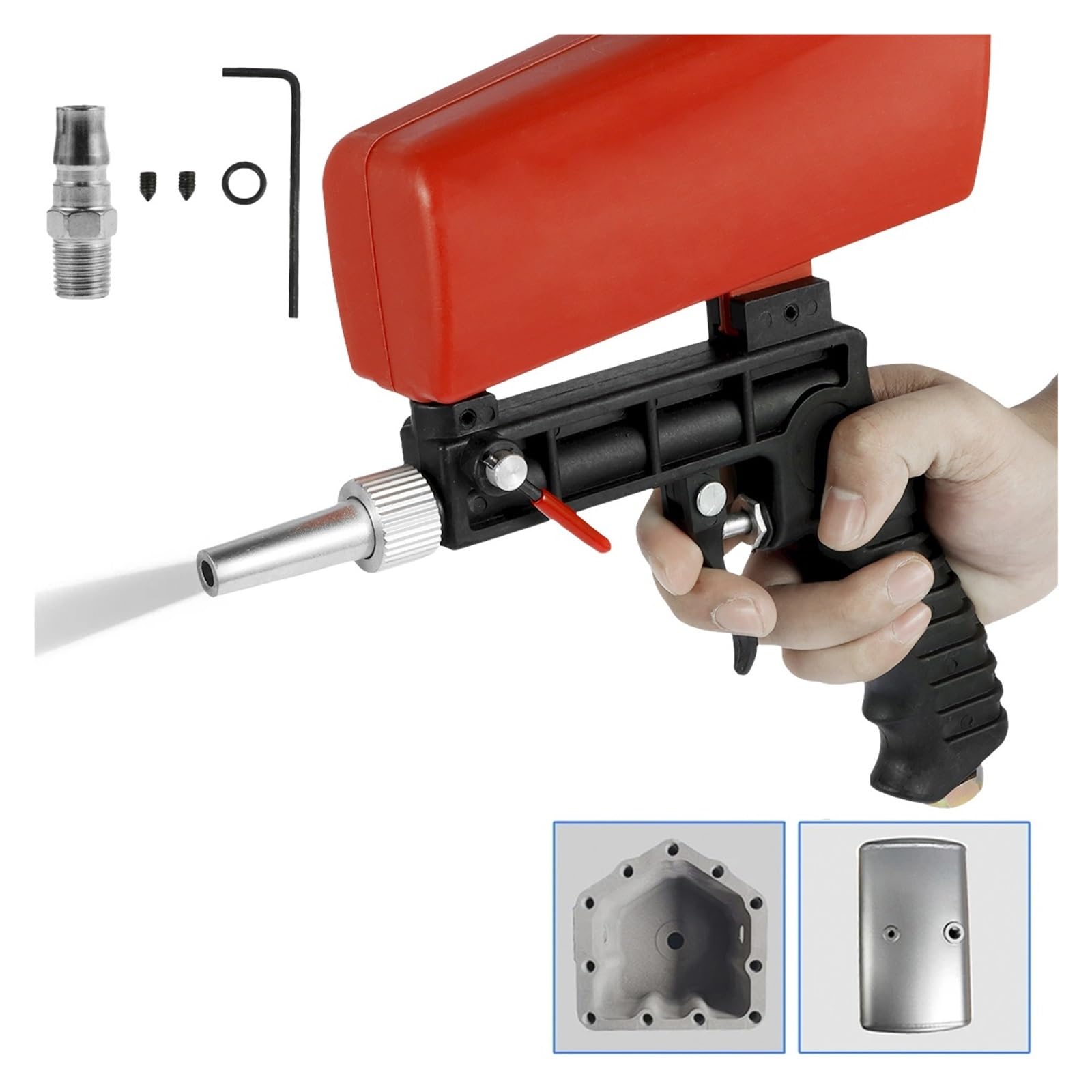 Pistolet do malowania, Regulowany pistolet do piaskowania Przenośny pistolet do piaskowania Mały ręczny pistolet do piaskowania pneumatycznego
