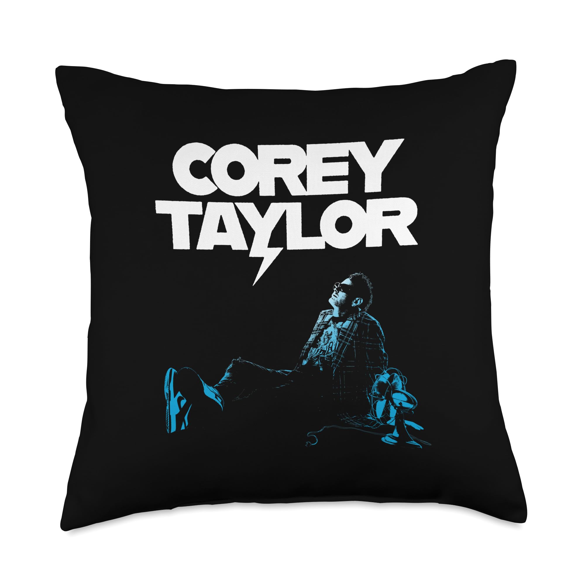 Corey Taylor - Blue Fan 2023 Throw Pillow