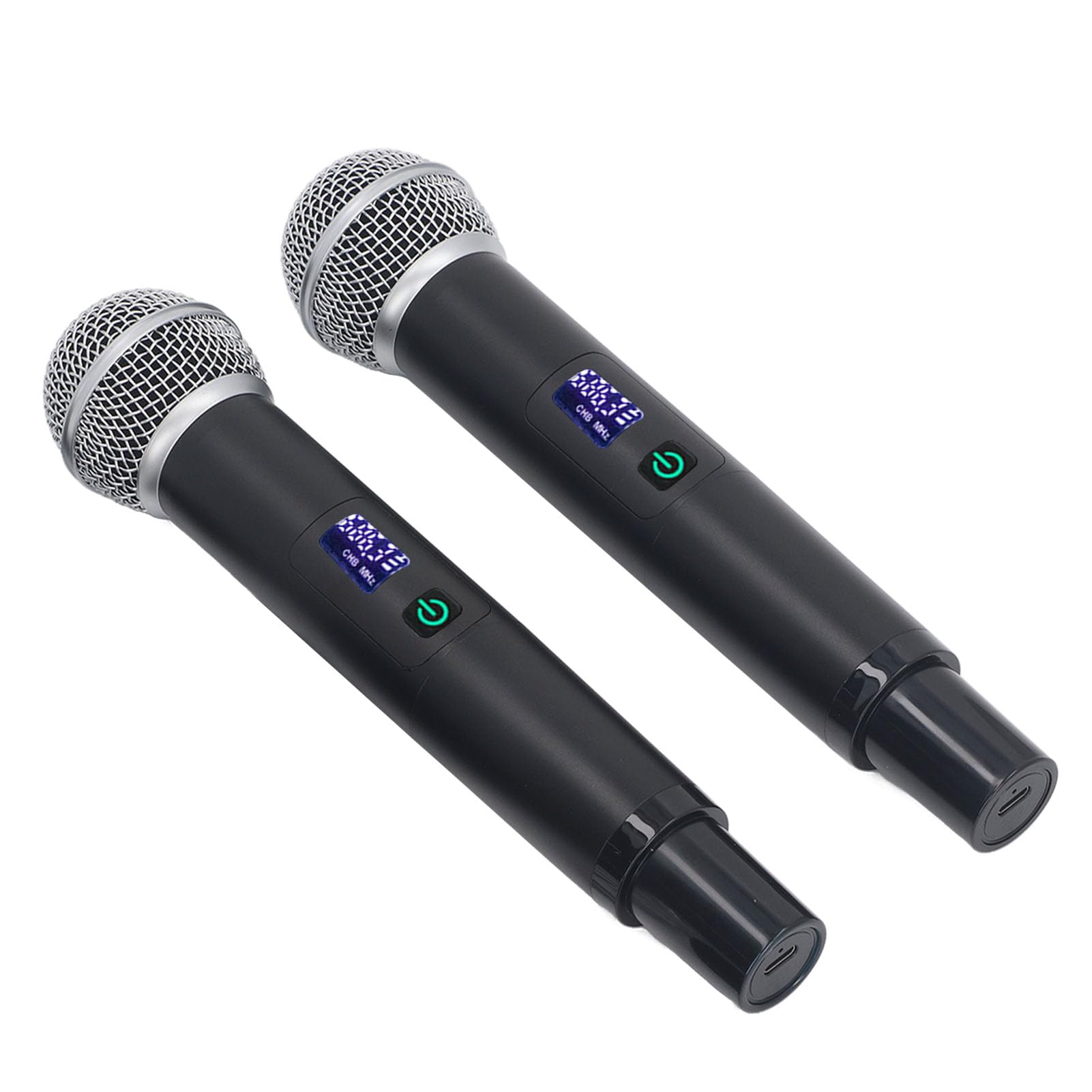 Hidyliu Microfono Bluetooth Microfono Vocale Dinamico Professionale per Performance Sul Palco per Cantare 2 unità Wireless Ricaricabili