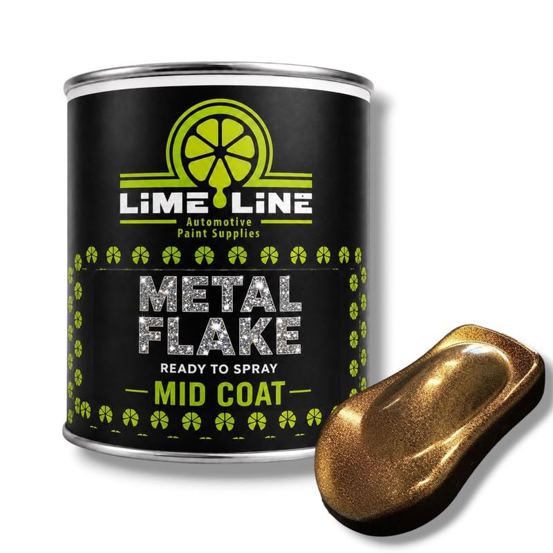 LiME LiNE Automotive Metal Flake Midcoat - No Reducer Needed (Bronze, 1 Quart)