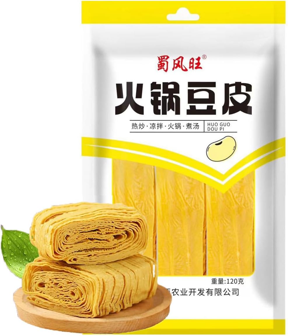 Dried Tofu, Dried Tofu Skin Soybean Tofu Skin, Hot Pot Food Materials, Bean Products豆腐皮Doufupi Youdoupi 120g/4.23oz