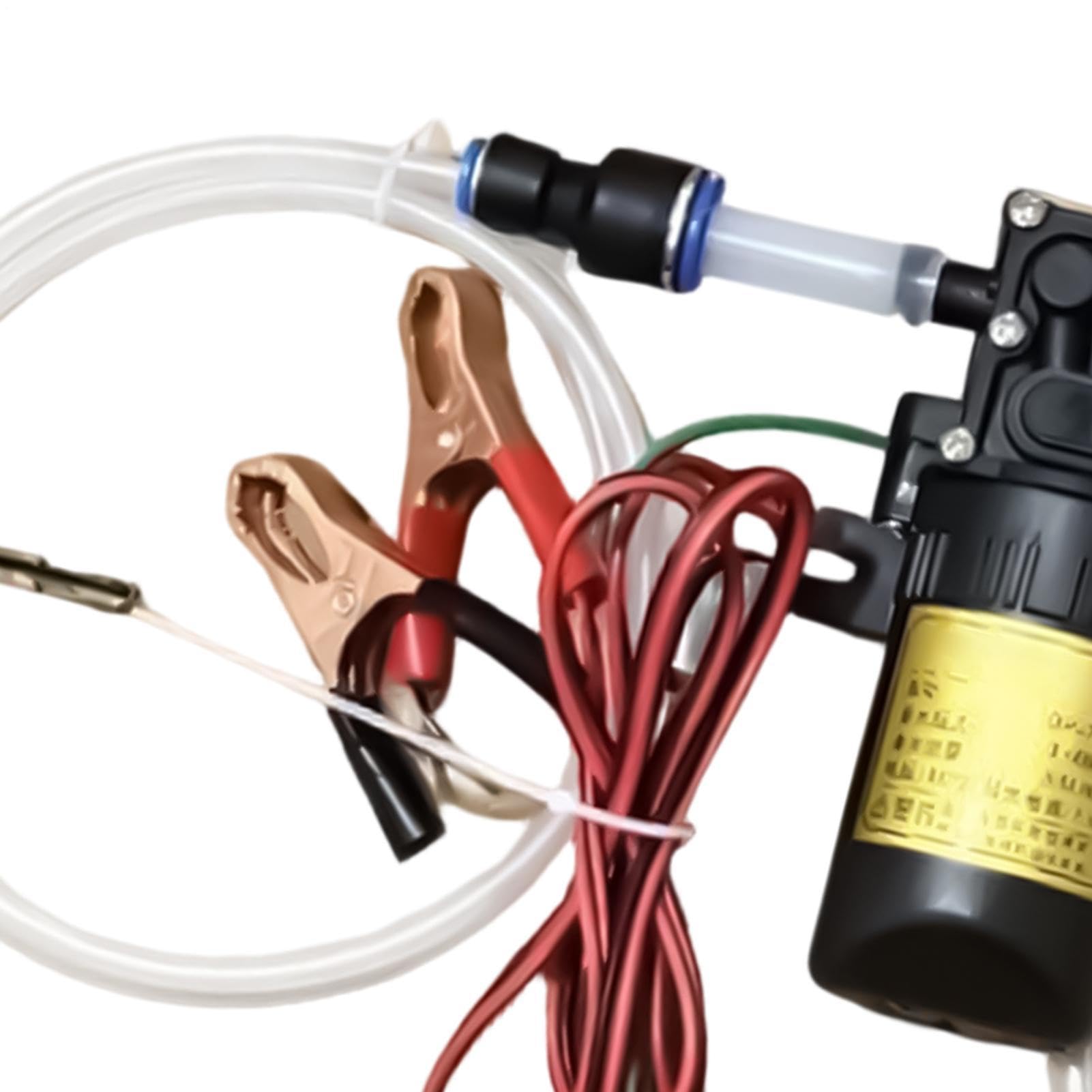 Pompa Travaso Olio 12V Estrattore Autoadescante Per Trasferimento Fluidi | Pompa Olio Elettrica per Meccanici Tecnici Casa Garage Officina Strada Esterno Autoveicoli Camion Trattori