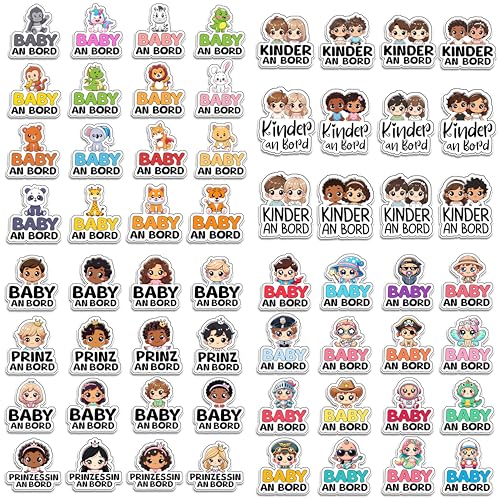 Baby on Board Aufkleber Auto, Baby Koala Diamond Auto Aufkleber 16 x 16 cm, Wetterfest und UV-Beständig aufkleber auto, Sticker Baby und Auto Baby für sichere Fahrten mit Ihrem Kind