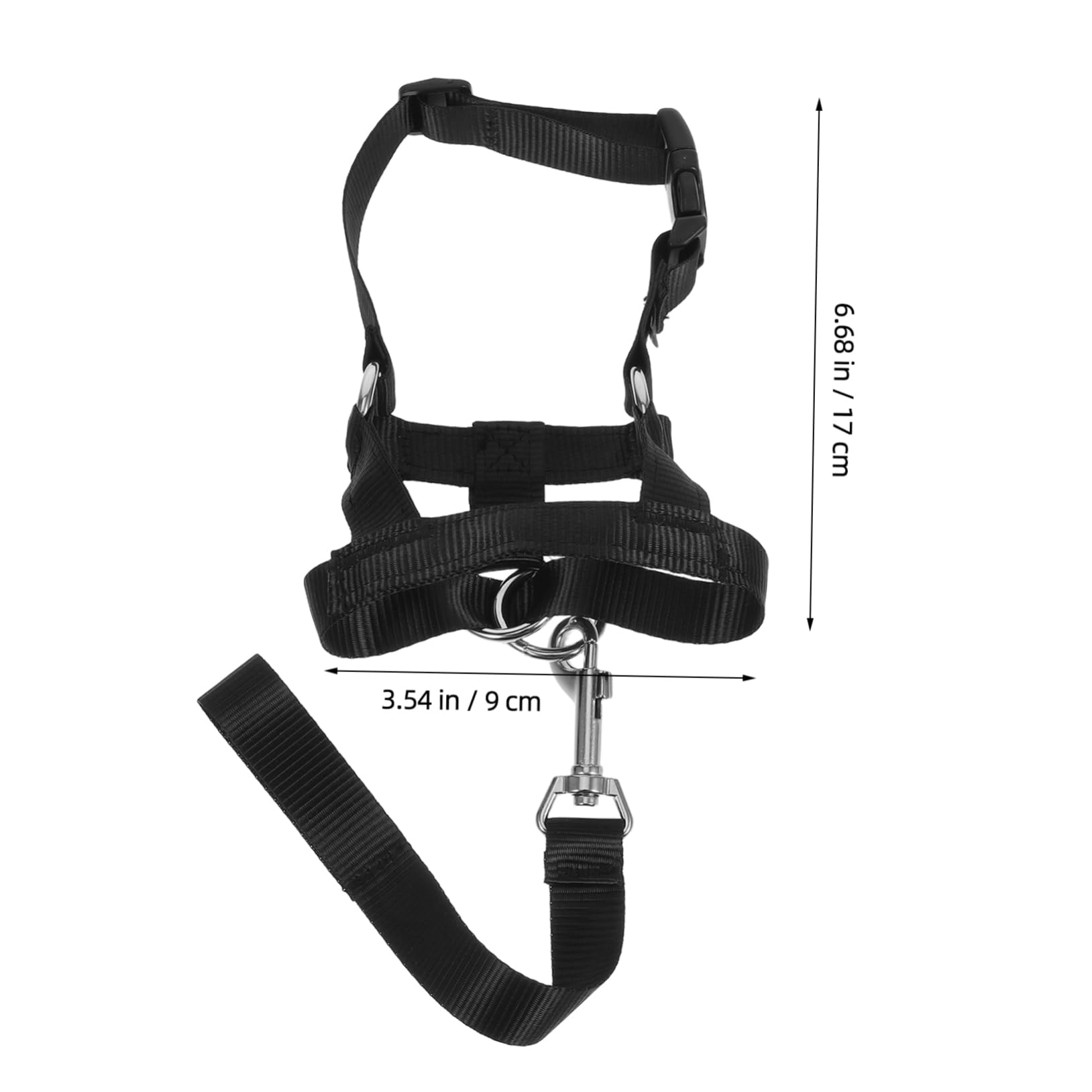 FONDOTIN Nylon Dog Muzzle Training Belt Adjustable Design for Comfort Safety Muzzle for Biting Pet Accessories Harness