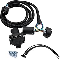 Vista 1 de Extensión de arnés de cableado de remolque de 7 pines 56070, con conectores para caja de camión lateral del vehículo, kit de arnés de cableado