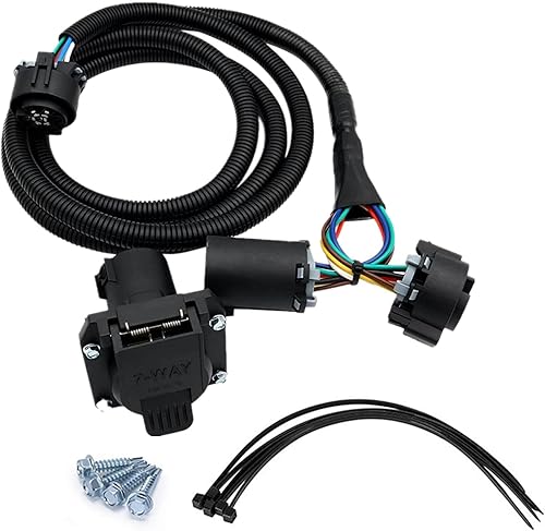 Extensión de arnés de cableado de remolque de 7 pines 56070, con conectores para caja de camión lateral del vehículo, kit de arnés de cableado de