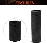 Vista 3 de MroMax Soporte de silicona con asa caliente de 6.1 pulgadas, agarradera antideslizante resistente al calor, para ollas de hierro fundido, woks, Negro