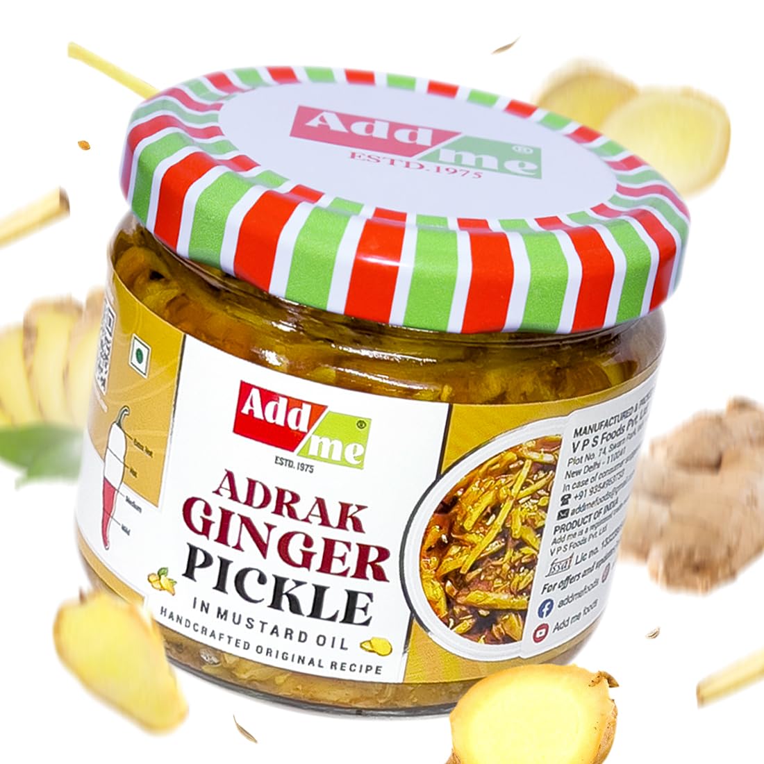 Ginger Pickle in Mustard Oil 300grm | Homemade Adrak Ka Achar | Natural Authentic Handmade Ginger Pickles | Deliciously Tangy Gingers Pickle | Perfect for Adding a Zesty Kick to Your Meals - Image 5 thumbnail