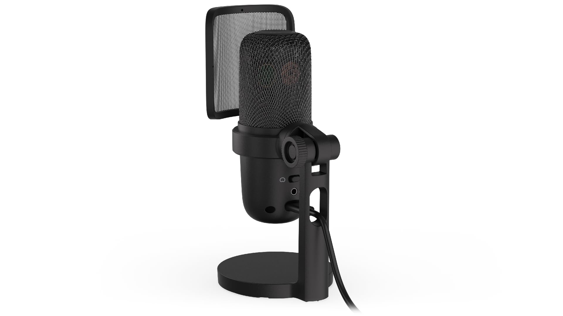 Krux Emote 2000S, Mikrofon USB typu Plug&Play, przełączanie między kardioidalną i dookólną charakterystyką kierunkową, regulacja głośności i wzmocnienia, dwa rodzaje filtrów, Mute | KRXC002