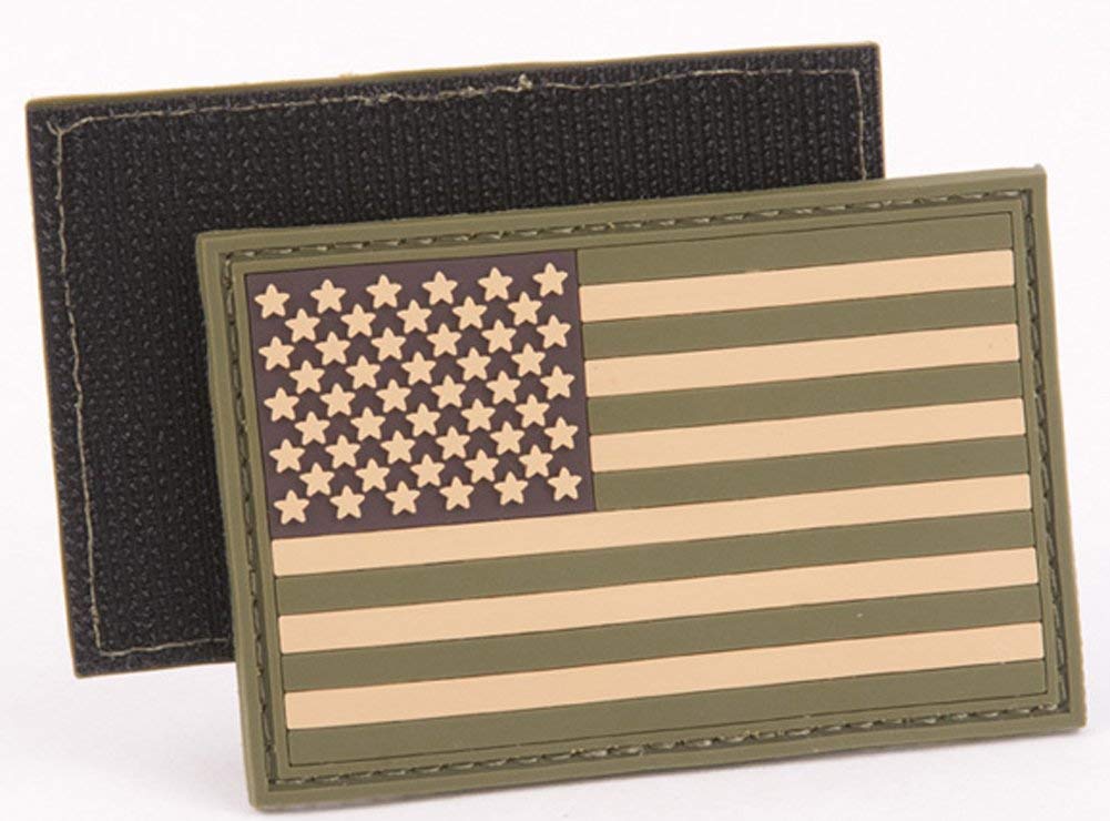 PVC Tactical USA Flag Patch - Multitan