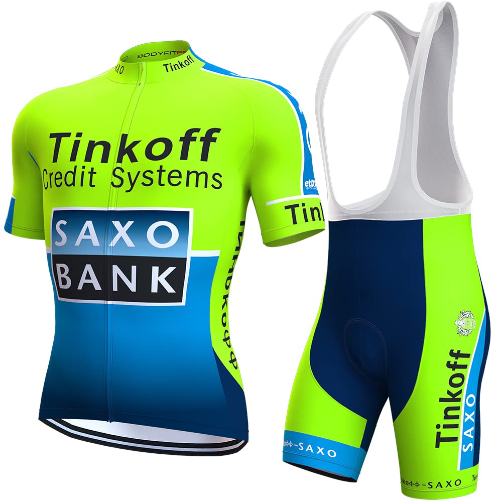 Maillots de Ciclismo de Manga Corta para Hombre Culottes con Acolchado de Gel 3D