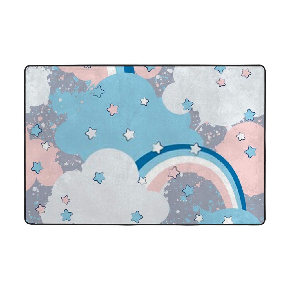 Tapis arc-en-ciel velours corail pour réchauffer et sécuriser le sol