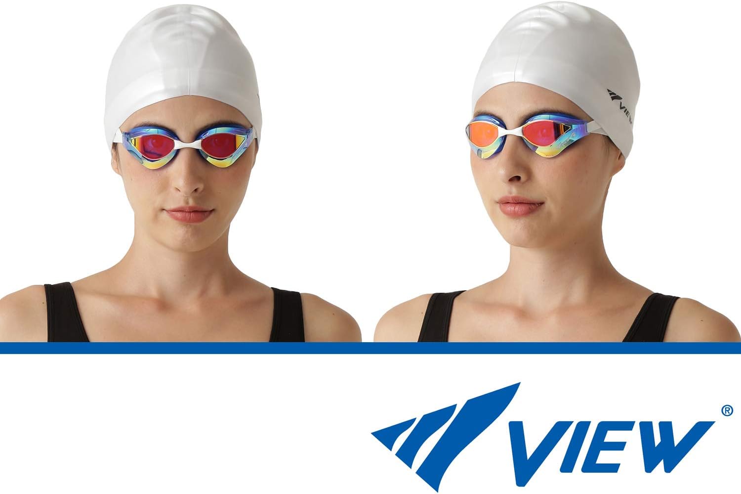 VIEW Swimming Gear V-230ASA Blade Orca SWIPE Anti-Fog Racing Swim Goggles