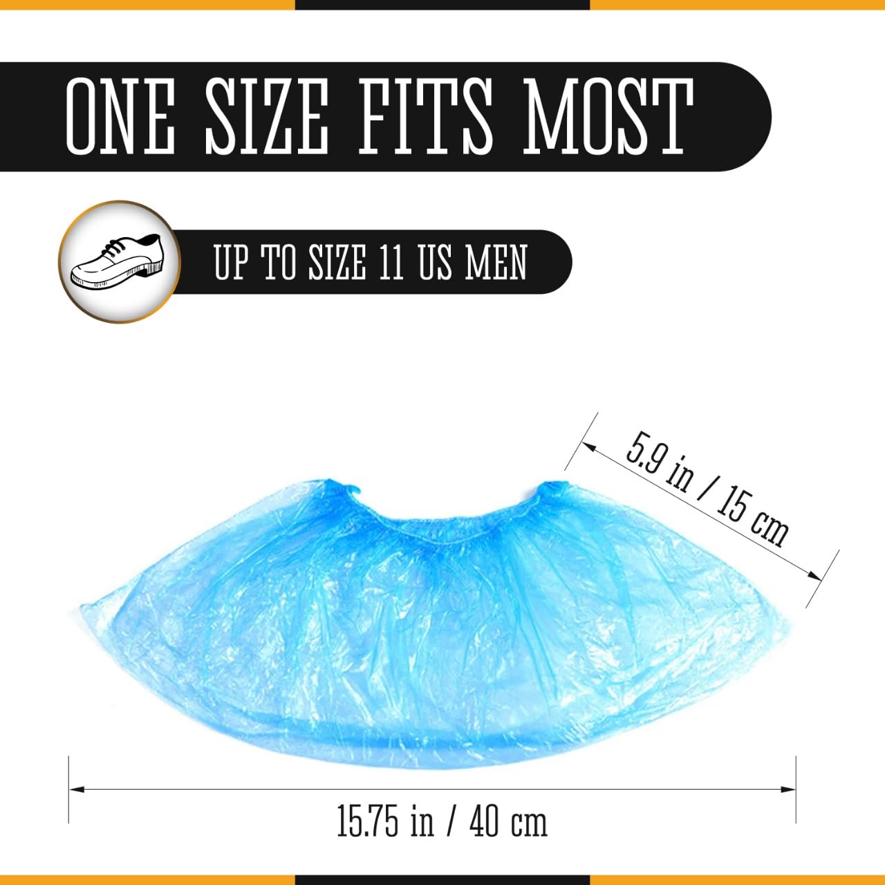 Shoe Covers Disposable Pack of 300 (150 Pairs), Recyclable, Waterproof, Durable, Disposable Shoe Covers for Indoors, Perfect for Home, Clinic, Laboratory, and Outdoor - One Size Fits All