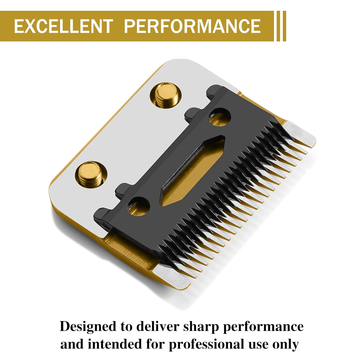 FX802G Replacement Blades for FX870 Clippers, Replacement Clipper Blades Compatible with Barberology FX870/FXF880/FX810/FX825/FX673N, Gold