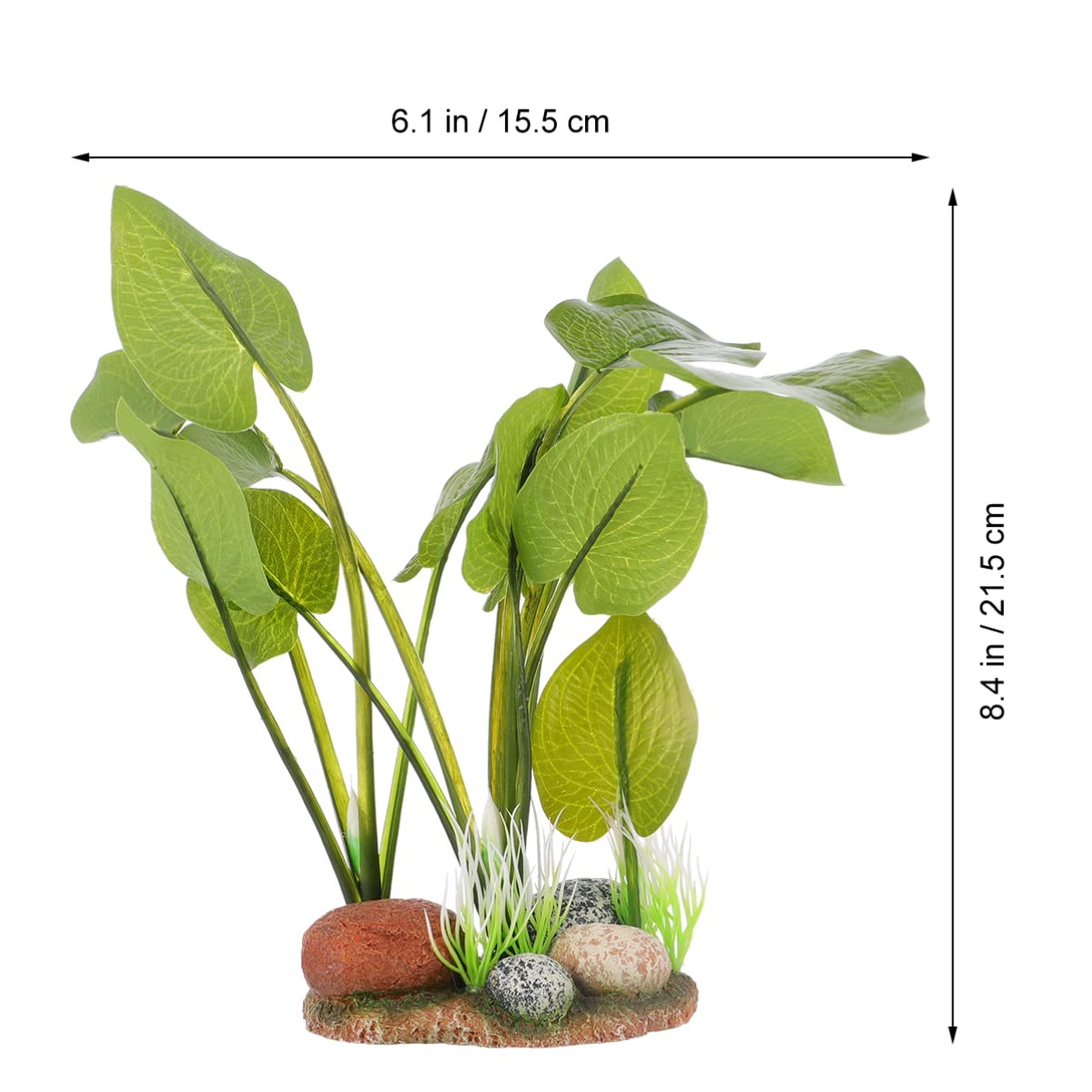 BESPORTBLE 2 Juegos De Hojas Artificiales Plantas De Césped Acuático Decoración De Plantas De Pecera Madera Flotante De Pared Falsas para Acuario Falsas Adornos para